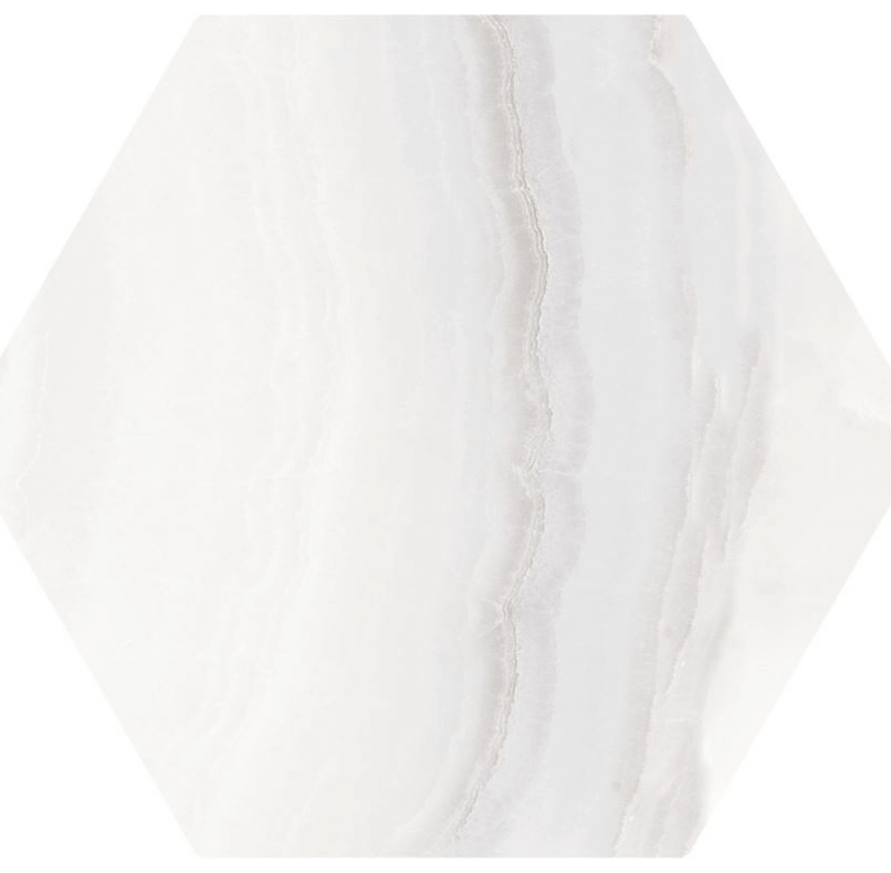 Oset Onyx Hex White 20x24 ID 451632 - 1