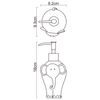 Дозатор для жидкого мыла WasserKRAFT Lippe K-8100