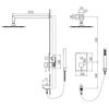 Душевой комплект RGW Shower Panels SP-54 - 6