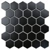 Hexagon small Black Matt (MT83000/IDL4810) 265X278X6