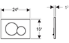 Кнопка смыва Geberit Sigma 20
