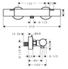 Термостат для душа Hansgrohe Ecostat Fine