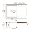 Кухонная мойка Omoikiri Daisen 78T CH Tetogranit, шампань