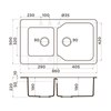 Кухонная мойка Omoikiri Maru 86-2 EV Tetogranit, эверест