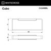 Полотенцедержатель Whitecross Cubo, чёрный мат