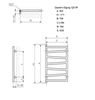 Полотенцесушитель электрический Приоритет Quadro Zigzag