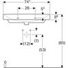 Раковина накладная Geberit Smyle Square - 4