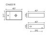 Раковина подвесная Ceramica Nova Element Белая Глянцевая - 6