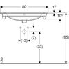 Раковина полувстраиваемая Geberit Renova Plan