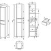 Шкаф-пенал Stworki Копенгаген 195 R