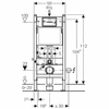 Система инсталляции для унитазов Geberit Duofix Delta UP100