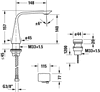 Смеситель для раковины Duravit D.1