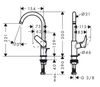 Смеситель для раковины Hansgrohe Logis - 9