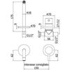 Смеситель для раковины Paffoni Light Золото медовое