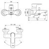 Смеситель для ванны с душем Ideal Standard Connect Air - 5