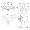 Смеситель для ванны с душем Lemark Atlantiss