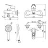 Смеситель для ванны с душем Lemark Luna