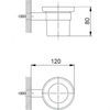 Стакан для ванной Cisal System