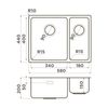 Кухонная мойка Omoikiri Tadzava 58-2-U/I Ultra 15-L IN нержавеющая сталь