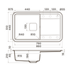 Кухонная мойка Omoikiri Tasogare 86 GR Artgranit, leningrad grey