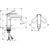 Смеситель для раковины Hansgrohe Tecturis E 110 однорычажный