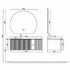 Тумба с раковиной Orans BC-9013-1200L - 5