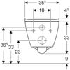 Унитаз подвесной Geberit Smyle Square