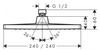 Верхний душ Hansgrohe Crometta E 240 1jet LowPressure